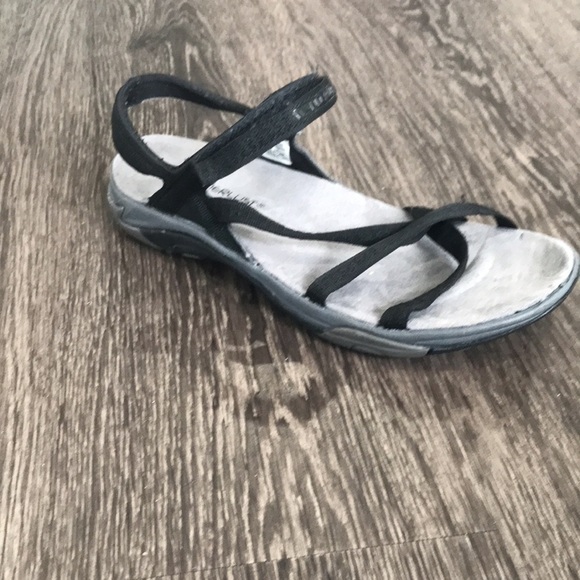 𝅺WANDERLUST black lattice Meghan sandals size 7 - Picture 6 of 9